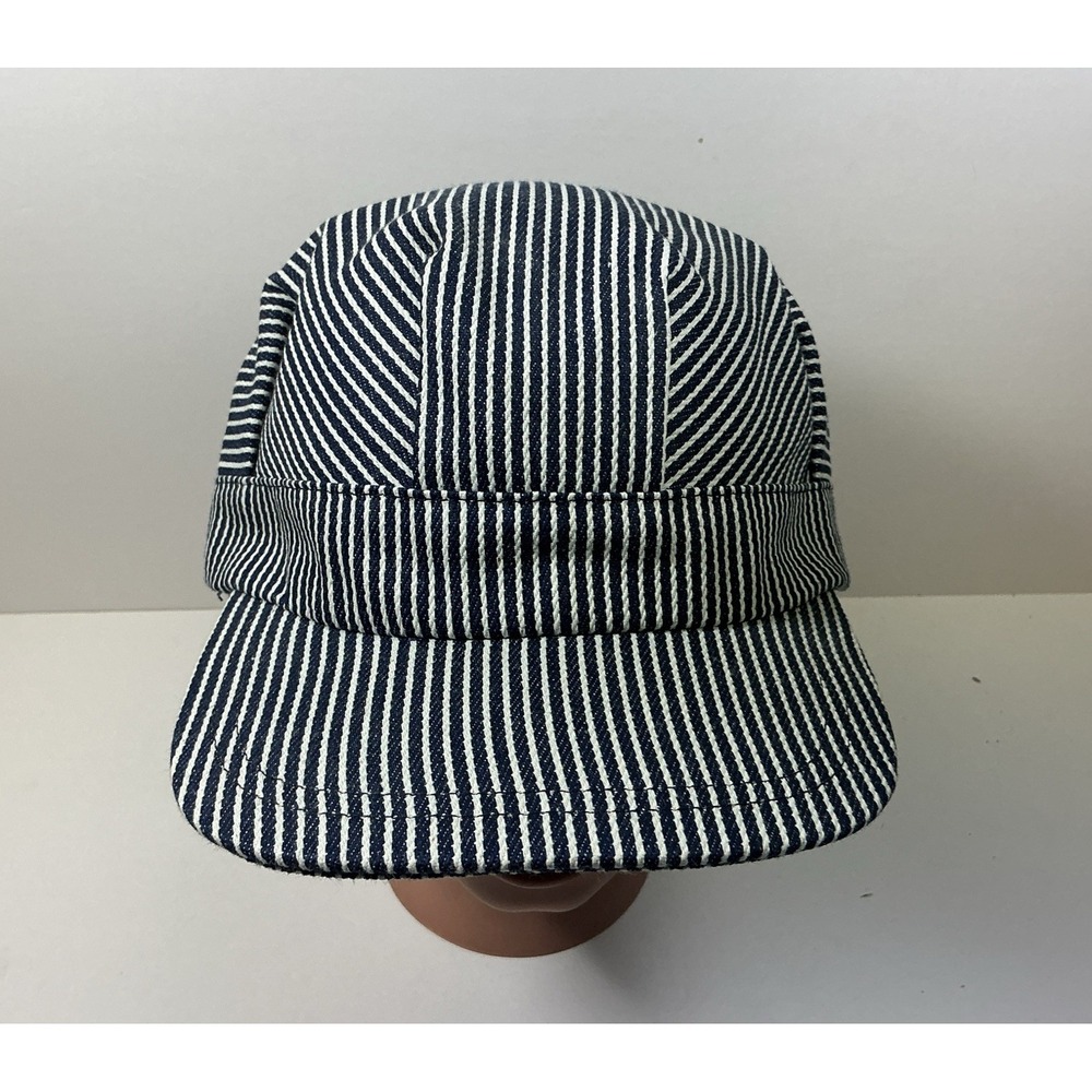 Vintage Railroad Conductor Train Engineer Hat Sz Adult SnapBack Cap Made in USA